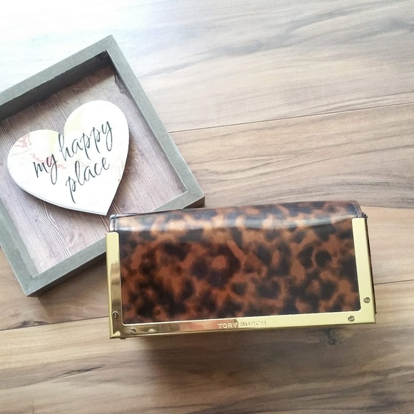 Tory Burch Accessories - Tory Burch Tortoise Shell Sunglass Case w Storage